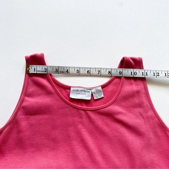 Nordstrom Town Square Women Hot Pink Round Neck Tank Top Sleeveless Size L - Picture 4 of 8